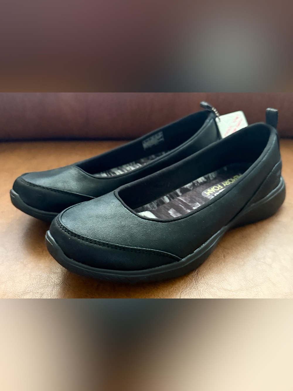 Skechers GOwalk Lite Gem Ballet Flats Black Comfort Shoes Womens Size 8 NWOB - Picture 3 of 11